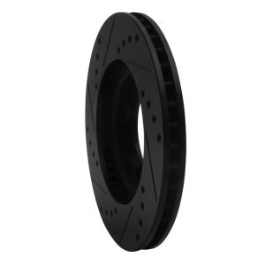 Toyota Tacoma Brake Rotor (1) - Front Right - R1 Concepts - Drilled & Slotted - Black - `95-`04